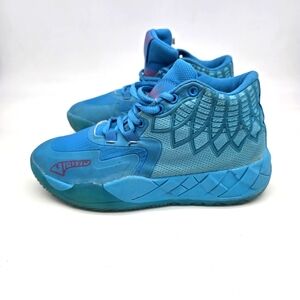 PUMA MB.01 LaMelo Ball Basketball Shoes 6.5 Youth 39 Queen City Blue
